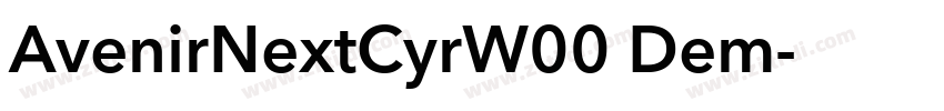 AvenirNextCyrW00 Dem字体转换